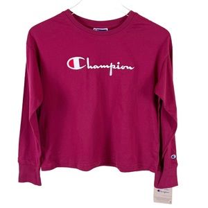 Champion Cropped Long Sleeve Top
